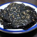 yasu-pooh's cooksnap of when they made 驚き!!普通の焼き海苔が韓国海苔に♪.