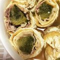 tanoyuki's cooksnap of when they made ☆壬生菜のお揚げさん巻き煮♪.