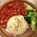 sabbiaK's cooksnap of when they made ポークのトマト煮＆バターライス（夏野菜）.