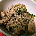 ユーロン's cooksnap of when they made ＊節約☆お弁当に♪セロリの葉と豚肉炒め＊.