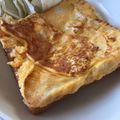 Julia1994's cooksnap of when they made フライパンであまーいたまご焼きトースト。.