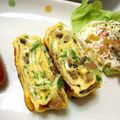 ぽちこ（マイ）'s cooksnap of when they made 椎茸の風味が最高☆卵焼き～☆.