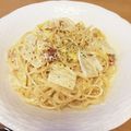 おつかれんこーーん's cooksnap of when they made 簡単！白菜とベーコンのクリームパスタ.
