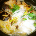coyoyoc's cooksnap of when they made ✿旨みギュッ♬塩麹鶏のすき焼き風卵とじ✿.