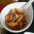 misakitcen's cooksnap of when they made 小松菜人参ひき肉コーンのあんかけ 離乳食.