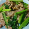 にぃもちゃん's cooksnap of when they made 豚肉と小松菜の和風炒め.