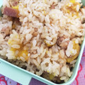 ノビル's cooksnap of when they made さつまいもと豚ひき肉の炊き込みご飯.