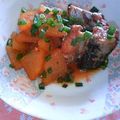 watyami's cooksnap of when they made 大根とさば水煮缶のしょうゆ煮.