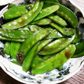 SARINGER's cooksnap of when they made さやえんどうの甘辛炒め煮.