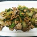 なごみん＊'s cooksnap of when they made 簡単！ご飯が進む✿豚肉レタスの辛子酢炒め.