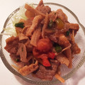 ラクラクダ's cooksnap of when they made ✿豚肉と筍とトマトの大蒜醤油炒め✿.
