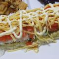 umizora's cooksnap of when they made パーティーに最適！サーモンの箱寿司.