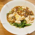 反省堂書店（のぐち）'s cooksnap of when they made 小松菜のふあふあ豆腐餡かけ.