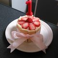 サボミ～'s cooksnap of when they made 1歳誕生日ケーキ♡.