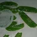 とうころもし。's cooksnap of when they made 絹さや コンパクトに冷凍保存.