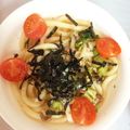 ピッコロ　天使's cooksnap of when they made お吸い物の素できのこのバター醤油うどん☆.