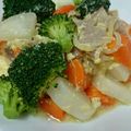fukudoru's cooksnap of when they made 大根とハムの豆乳煮.