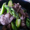☆しょーこ☆'s cooksnap of when they made ✿牛肉アスパラのにんにくバター醤油炒め✿.