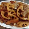 ゆみゆママ's cooksnap of when they made レンコン・さつま揚げ・豚肉の甘辛炒め.