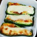 ジュノりん's cooksnap of when they made トースターで簡単☆ピーマンのポテサラ詰め.