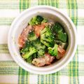 kuma♥'s cooksnap of when they made サーモンとグリーン野菜のわさびマリネ.