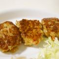 かすてら１２'s cooksnap of when they made 鳥肉ミンチ☆つくねバーグ.