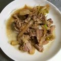 ❤ゆうちゃん❤'s cooksnap of when they made 簡単☆豚肉とタマネギの塩だれ炒め.