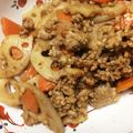 のもす＊'s cooksnap of when they made レンコンのひき肉炒め.