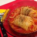 みく0817's cooksnap of when they made トマトスープの豚こまロール白菜.