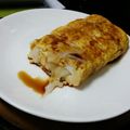 クック3BZPE7☆'s cooksnap of when they made 簡単☆お餅で関西風おやつ卵焼き.