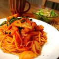 リぃコぴな's cooksnap of when they made 簡単ナポリタン.
