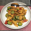 MAXIM☆'s cooksnap of when they made 簡単！夏野菜の中華炒め「トマきゅう玉子」.