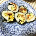 テヨン1's cooksnap of when they made 恵方巻きやお弁当に♪華やかサラダ海苔巻き.