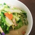 たまごが好き's cooksnap of when they made 豆腐でヘルシー@豚骨風ちゃんぽん麺.