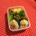 a15man's cooksnap of when they made 節分キャラ弁☆鬼っこツインズ♪.