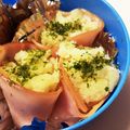 ＊yonyon＊'s cooksnap of when they made お弁当に♪わさびポテサラのハム巻き.