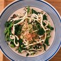 えこ★えこ's cooksnap of when they made 残ったひじき煮で作るひとりランチうどん♥.