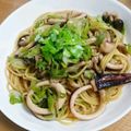YuzuKizu's cooksnap of when they made 簡単！いかとしめじのゴロバター醤油パスタ.
