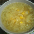 はんぶんこ☆'s cooksnap of when they made キャベツとコーンの中華風とろみスープ.