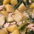 櫻ままん。's cooksnap of when they made じゃがいもと小松菜のひき肉あんかけ.