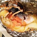 さらんだー's cooksnap of when they made トースターで鮭のホイル焼き（あっさり）.