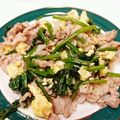 もかぶる's cooksnap of when they made 豚肉とほうれん草と卵の中華風炒め♩.