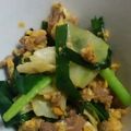 クック8BF4OH☆'s cooksnap of when they made 市販のタレで簡単✩キャベツとニラの卵とじ.