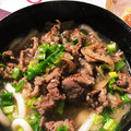 ゆり４１７'s cooksnap of when they made コストコのプルコギビーフde肉うどん♬.