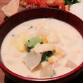 さやこうじ's cooksnap of when they made m白菜とトウモロコシの白味噌スープ.