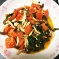 もねね。's cooksnap of when they made トマトとツナとほうれんそうのパパっと炒め.