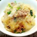 賢くんママ's cooksnap of when they made 白菜トロッと　ひき肉と春雨旨煮どんぶり.