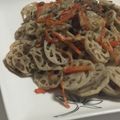 スズんこ's cooksnap of when they made 挽き肉入り☆きんぴら蓮根.