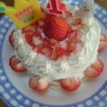 クックQGFJLB☆'s cooksnap of when they made １歳の誕生日に☆水切りヨーグルトケーキ.