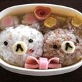 yukaﾏﾏ's cooksnap of when they made リラックマ　キャラ弁で行楽弁当.